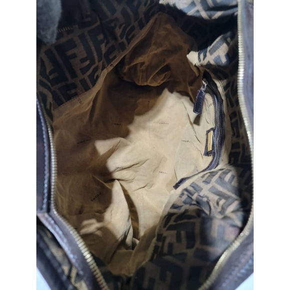 Authentic FENDI Tobacco Zucca Print Chef Large Tote Bag Brown - Picture 13 of 13